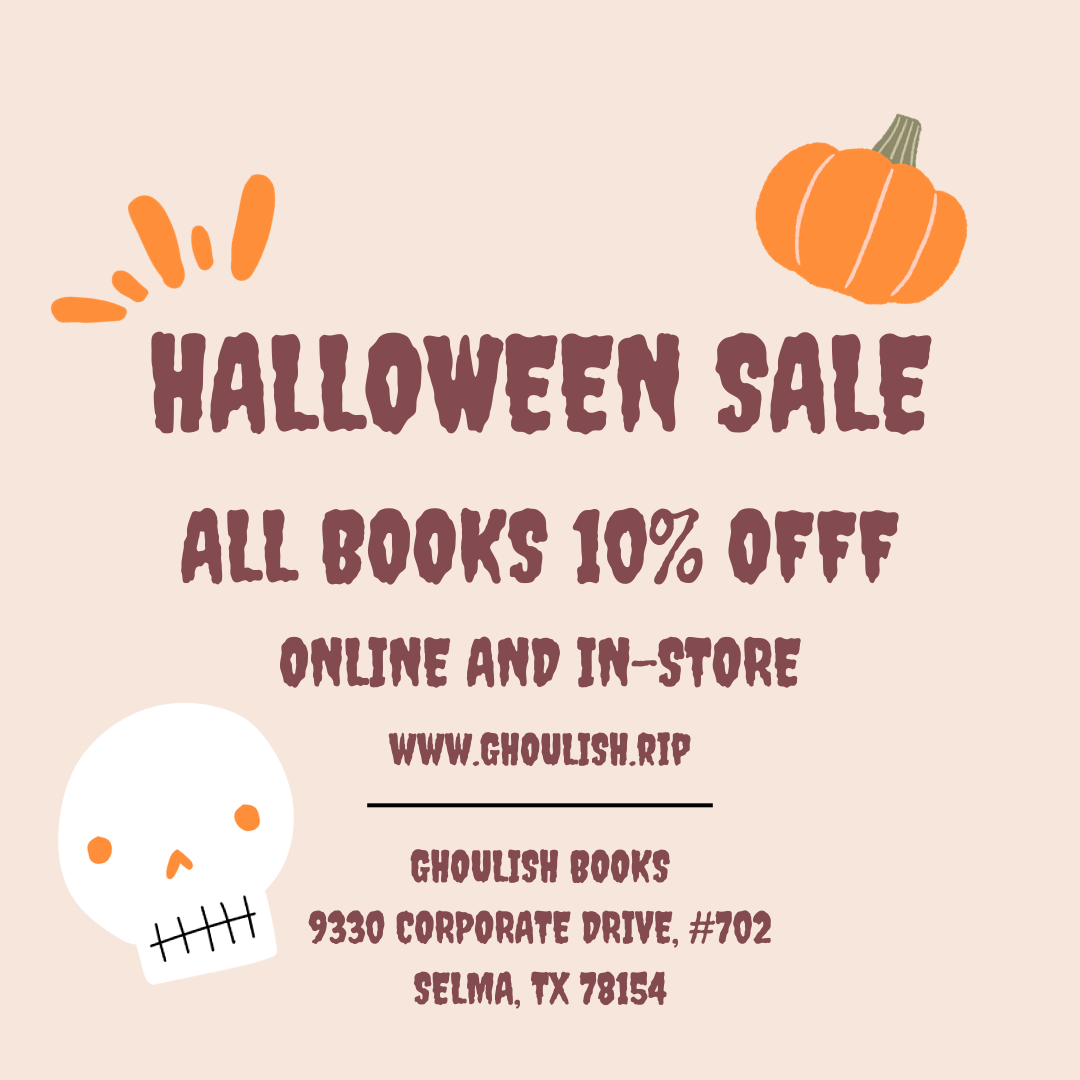 Happy Halloween! All Books 10% Off Until Tomorrow!