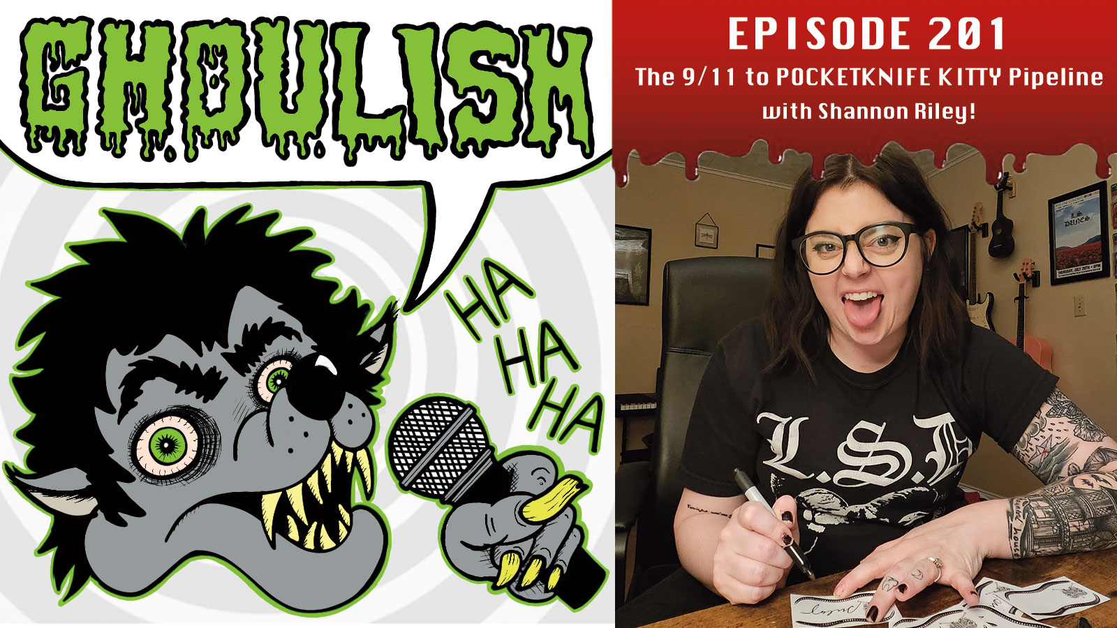 Breaking down the 9/11 to POCKETKNIFE KITTY pipeline on latest’s GHOULISH podcast