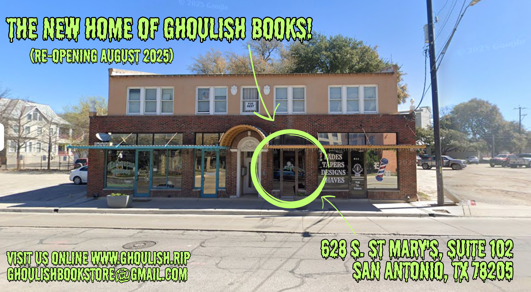 Ghoulish Books to Relocate to Downtown San Antonio
